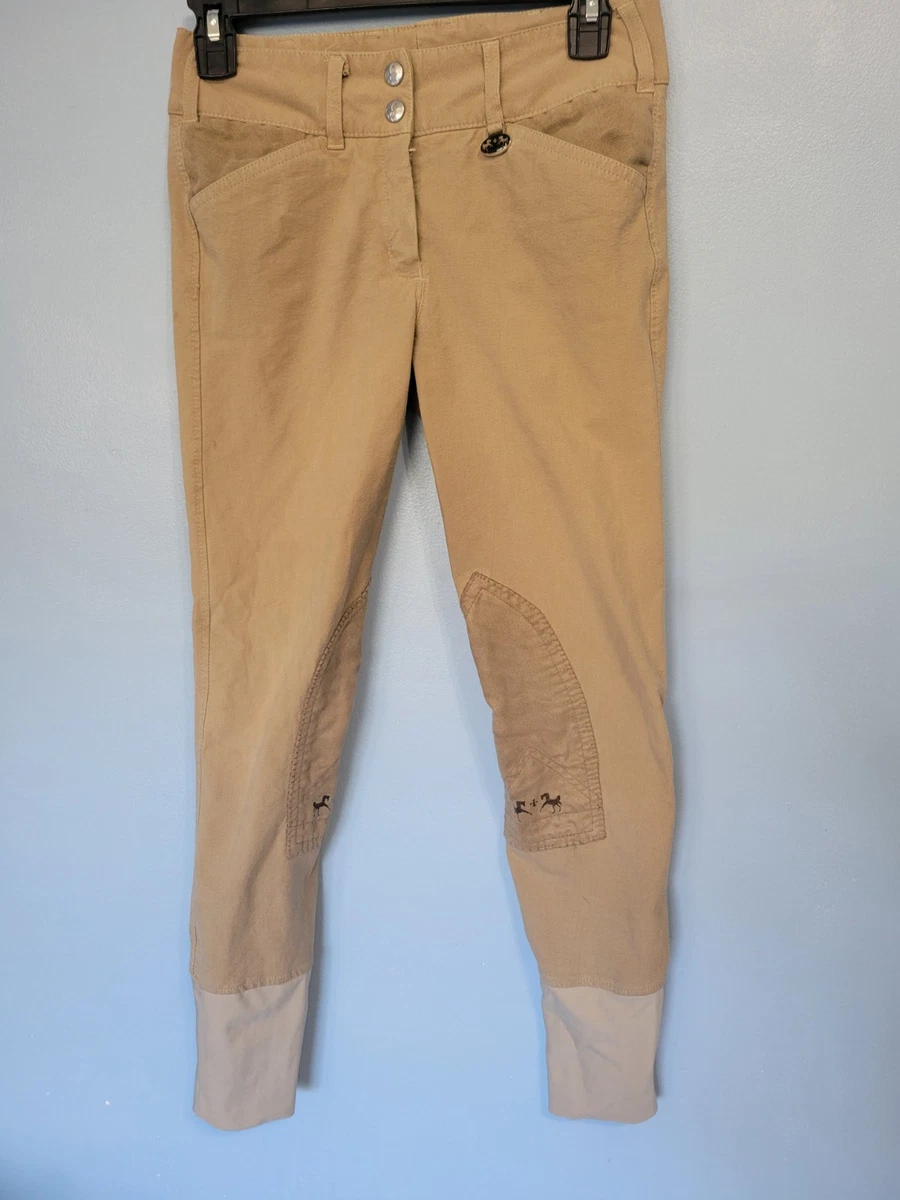 Jodhpurs D'équitation Astund – Femme Taille 30 – Marron – Siège En Cuir – Très Bon état