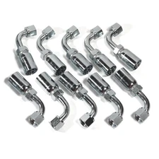 1/2" Hose x 1/2" JIC 37° Female 90° Hydraulic Hose End Elbow Crimp Fitting | FJX