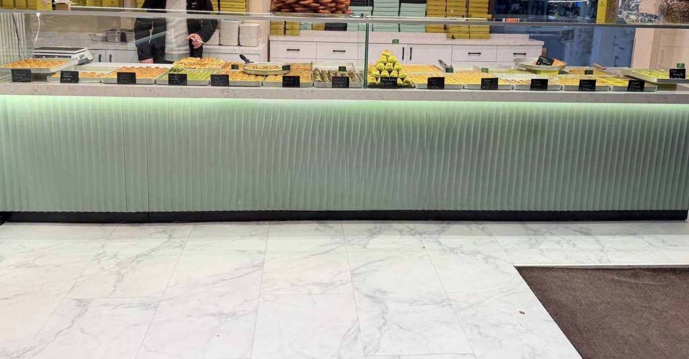 Baklava Theke Gastronomie Restaurant Kuchen Theke Gastro