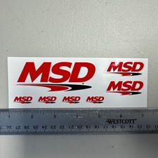 Msd Ignition Original Racing Decalsticker Sheet Of 7 Nhra Nascar Toolbox Lk