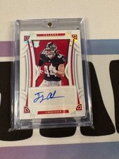 2022 Troy Andersen Rookie Panini National Treasures Auto Ser #'d /25 RC Falcons