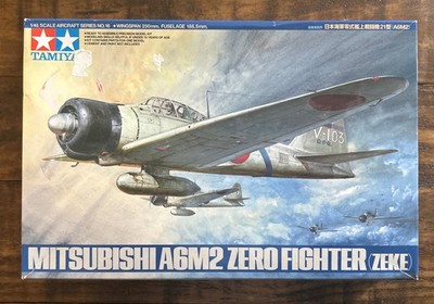 TAMIYA 1:48 MITSUBISHI A6M2 ZERO FIGHTER (ZEKE) - No Decals