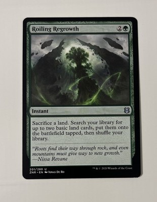 Roiling Regrowth Magic the Gathering Card Zendikar Rising ZNR 201 MTG