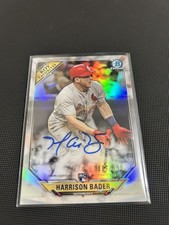 2018 Bowman Roy Favorites Autographs Harrison Bader Refractor  /150 (AU, RC)
