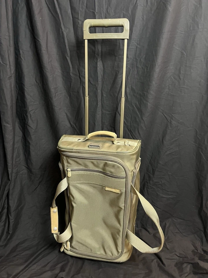 Briggs & Riley Baseline Bolsa de Lona con Ruedas Equipaje Nylon Verde UD21 Foto 3 de 4