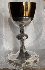Calice Neogotico In Metallo