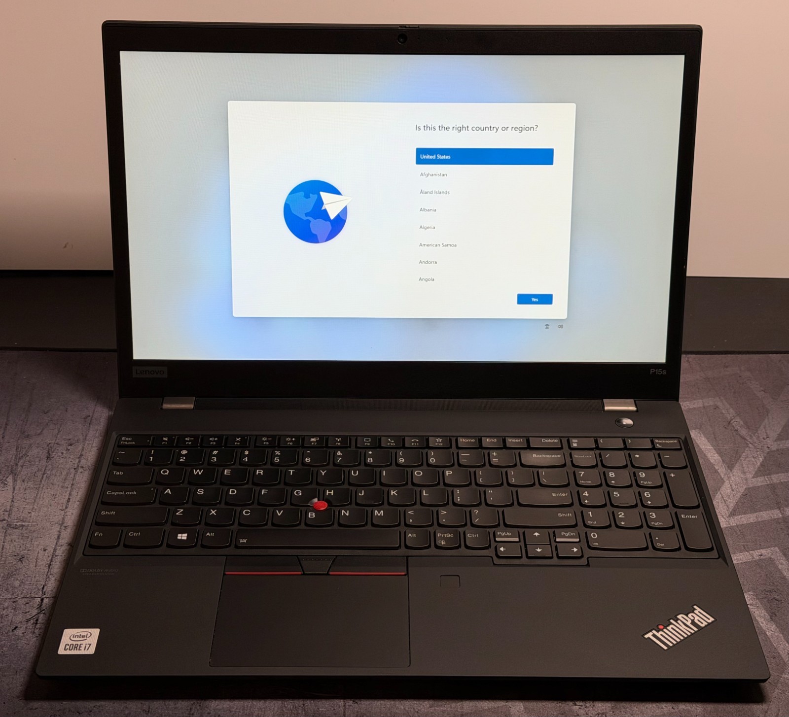 Lenovo ThinkPad P15S GEN 1, 15.6-Inch Laptop, with INTEL CORE I7 10TH GEN, 256 GB NVMe (Non-Volatile Memory Express), Windows 11 Pro