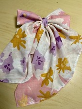 Bow Long Tail Hair Pink & Purple OOAK Handmde...