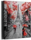 PKONE Eiffel Tower Canvas Wall Art Modern Paris Landscape 12”x16” Home Decor — photo 1