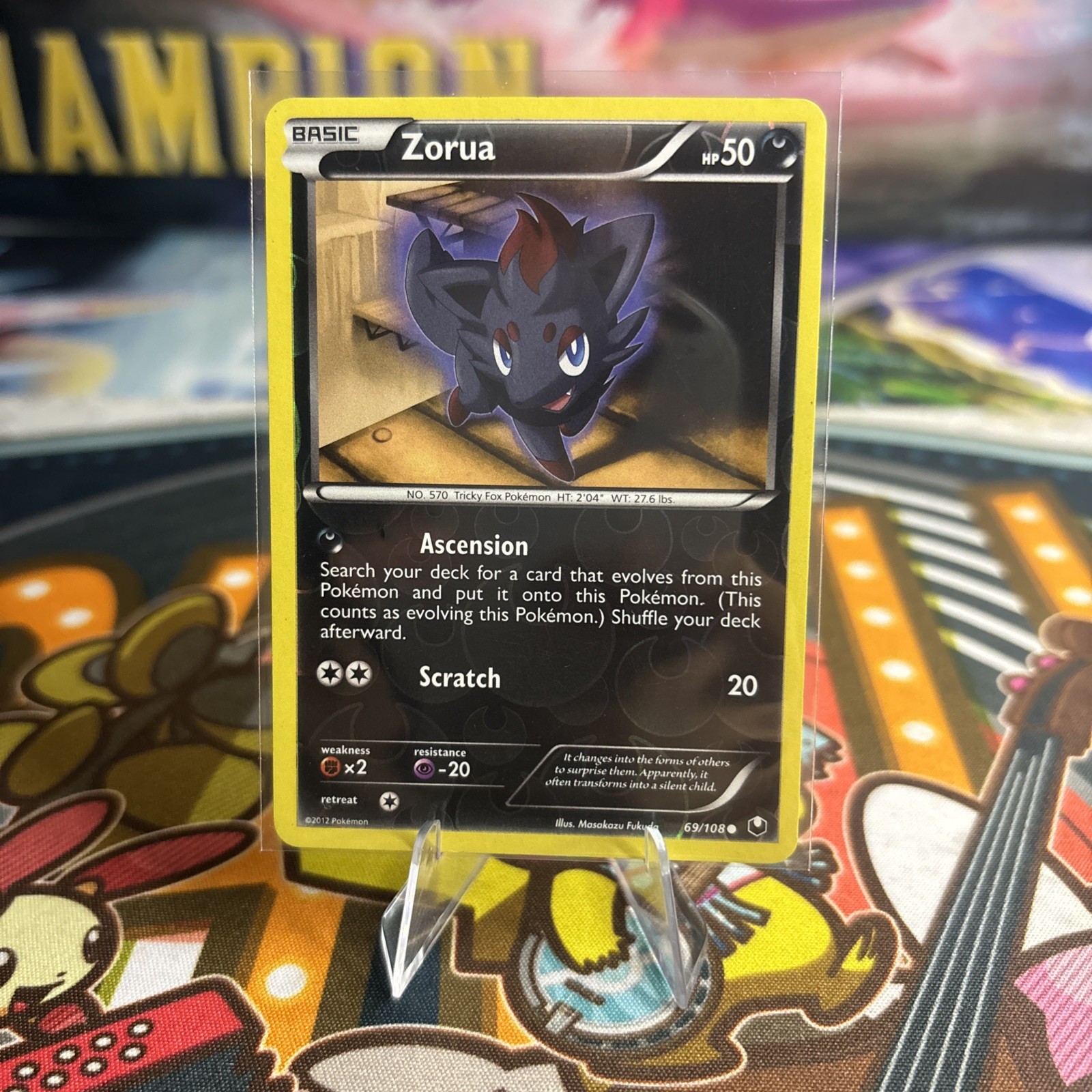 Zorua 69/108 Dark Explorers Reverse Holo