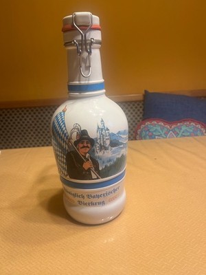 Königlich Bayerischer Bierkrug, 33 cm hoch, mit Bügelverschluss