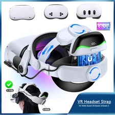 6700mAh swappable Battery Comfortable VR Head Strap for Quest 3S/Quest 3/Quest 2