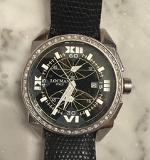 Orologio Unisex LOCMAN Crazy Horse Cronografo Ref.161 Diamante 0,5ct Quarzo 40mm