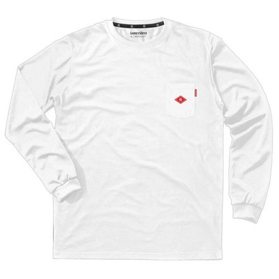 Loose Riders Tech Langarm T-Shirt Pocket Base - Weiß