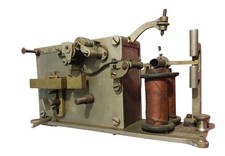 ANTIQUE 19TH TELEGRAPH STATION RECORDER RECEIVER CLOCKWORK MORSE CODE FOR PARTS