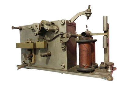 ANTIQUE 19TH TELEGRAPH STATION RECORDER RECEIVER CLOCKWORK MORSE CODE FOR PARTS