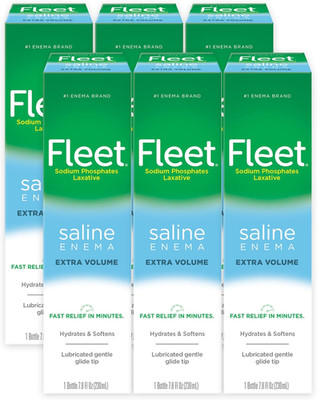 Laxative Saline Enemas for Constipation Relief for Adults, Extra Volume, 7.8 Fl