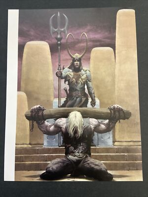 Loki Vs Thor Marvel Comic Book Poster 8.25x10.75 Esad Ribic