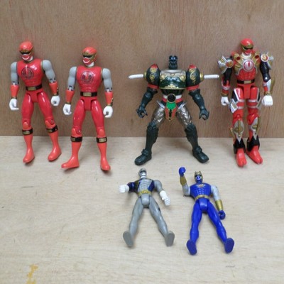 Power Rangers 2002 Bandai Figur Konvolut Job Menge 6 MMPR inkl. UK P + P
