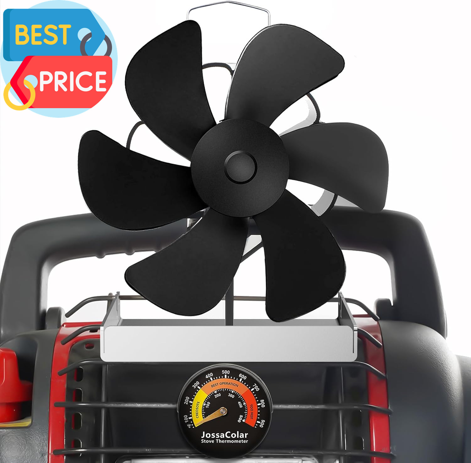 Wood Stove Fan for Buddy Heater, Heat Powered Fireplace Fan Thermoelectric Therm