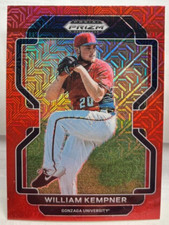 William Kempner 2022 Panini Prizm Draft Picks RED MOJO Prizm SP #PDP106 - GIANTS