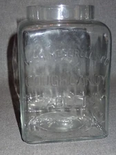 Antique Apothecary Jar Cough Candy Tablets Meseroll & Co Trenton NJ Drug Store