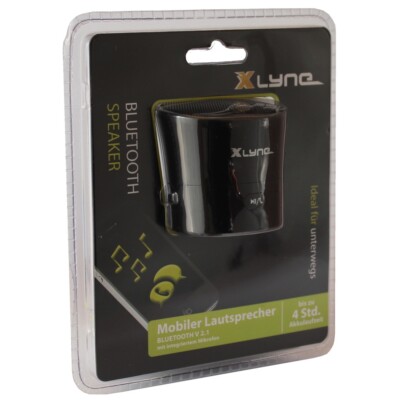 Xlyne XB125 Bluetooth Speaker robuster Mini-Lautsprecher 3 Watt RMS 500mAh Akku