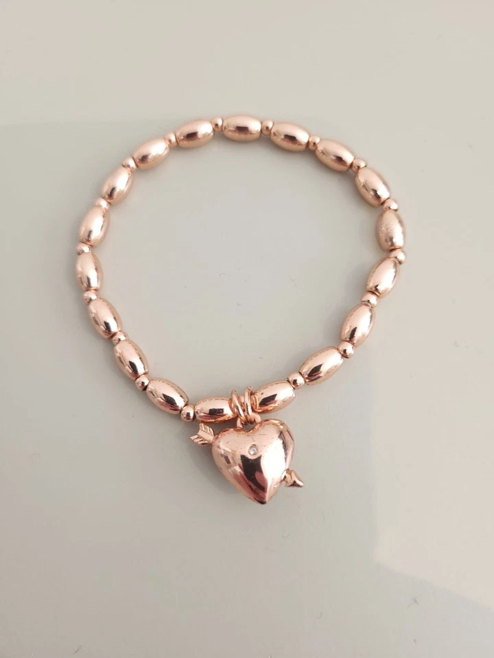 Pulsera Corazón Lazo Cupido Oro Rosa Juicy Couture Edición Limitada Foto 3 de 3