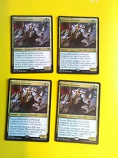 MTG Card. Veteran Warleader playset. Human Soldier Ally