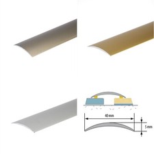 ALUMINIUM DOOR THRESHOLD SELF-ADHESIVE ANODISED  FLOOR BAR EDGE TRIM 40mmx930mm