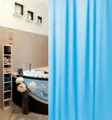 True Frosty Acqua Blau Duschvorhang 180x200cm. Wir LOVE ECO! aus weichem Vinyl