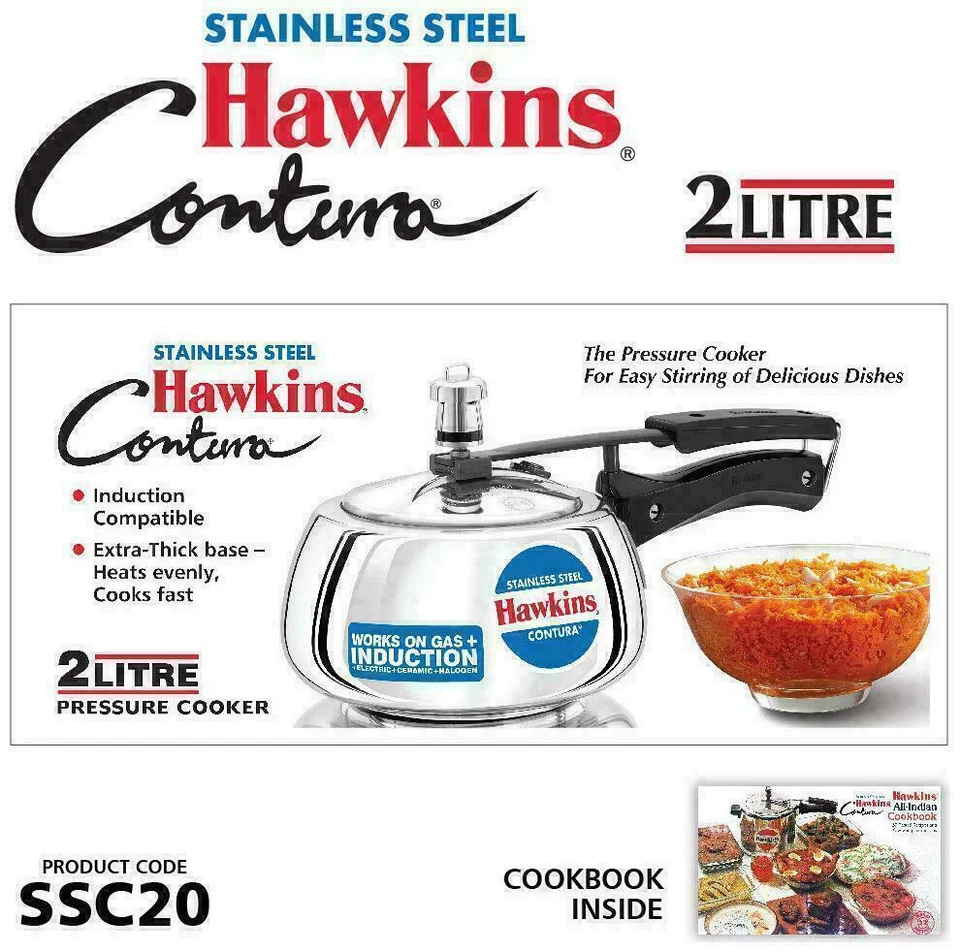 Hawkins Contura Stainless Steel 2 L Induction Bottom Inner Lid-set-eJr - image 4 of 4