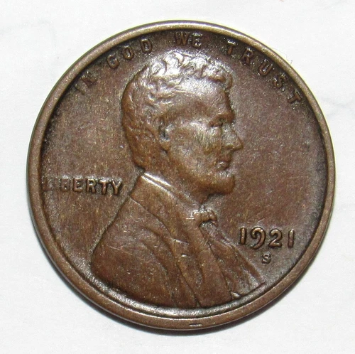 1921 S Lincoln Cent XF (X10)