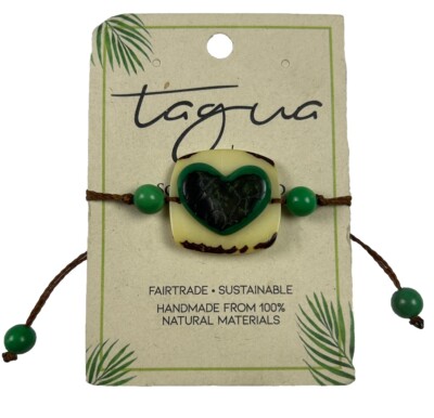 Fair Trade Tagua Nut Organic Bracelet Jewelry (Sustainable & Eco-Friendly)