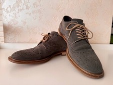 Men's suede oxfords, lace-up shoes 9- 9,5 size Rocha.John Rocha, Made in Italy