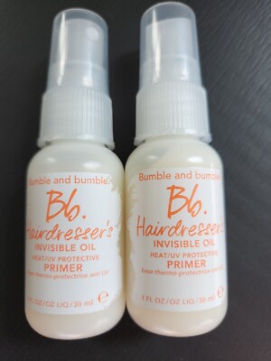 NEW 2x Bumble and Bumble Bb Hairdresser's Invisible Oil Primer Spray 1 fl.oz ea