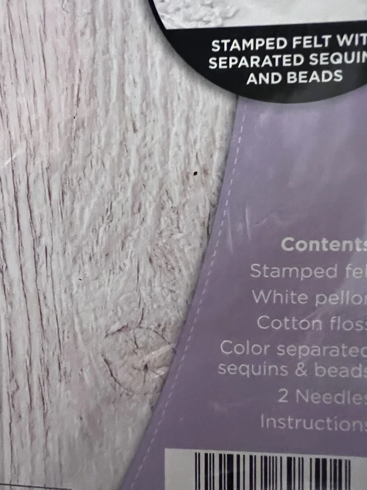 Kit de apliques colgantes de pared de fieltro bucilla cruz floral Pascua primavera blanco rosa Foto 4 de 4