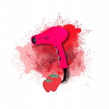 Hair dryer , mini , small , Gettin Fluo Fruits , pink
