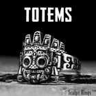 Sculpt Rings™ Mayan Totem Ring – Stainless Steel, Ancient Tribal Warrior Jewelry