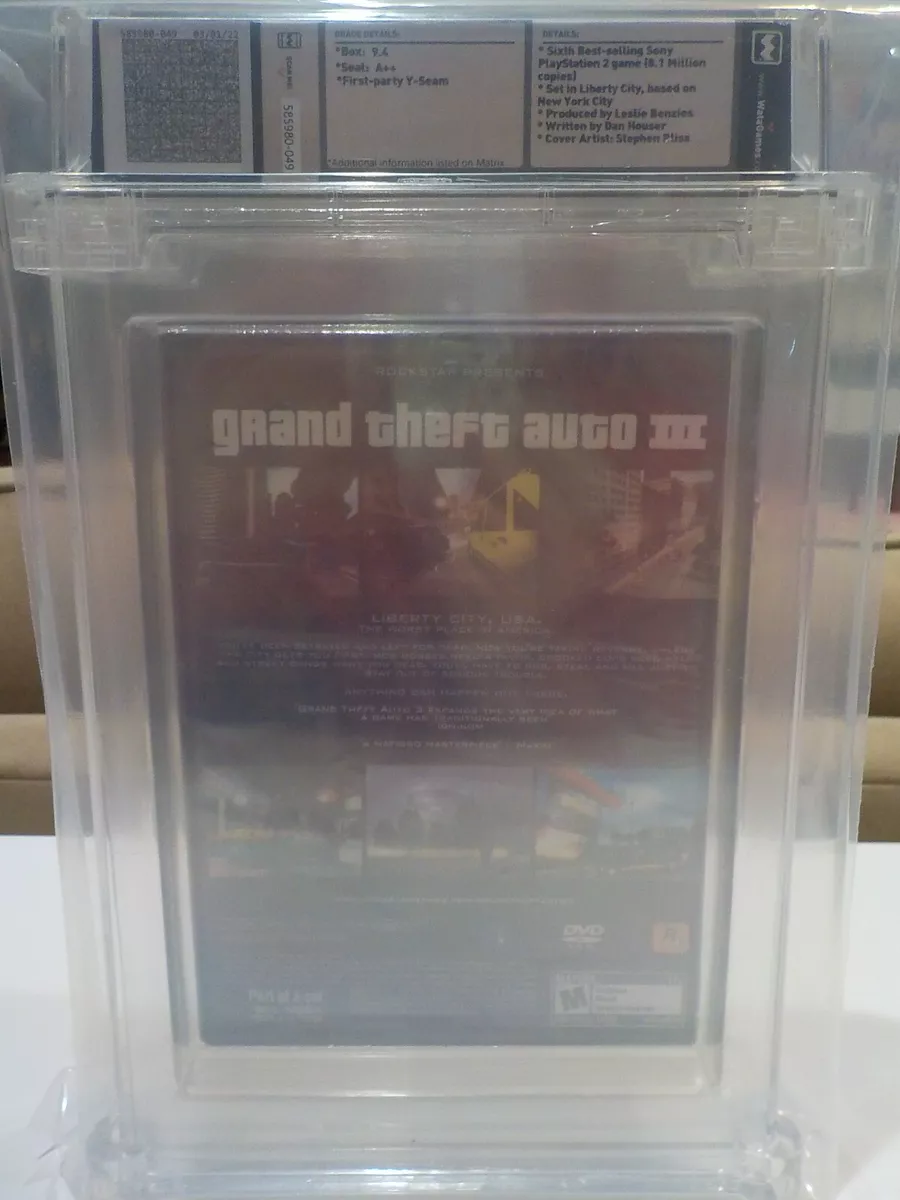 Grand Theft Auto San Andreas PS2 WATA 9.4 A++ Graded Sealed