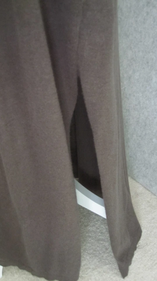 Plumero Umgee para mujer M gris línea larga frente abierto reunido mangas largas ventilación lateral Foto 4 de 4