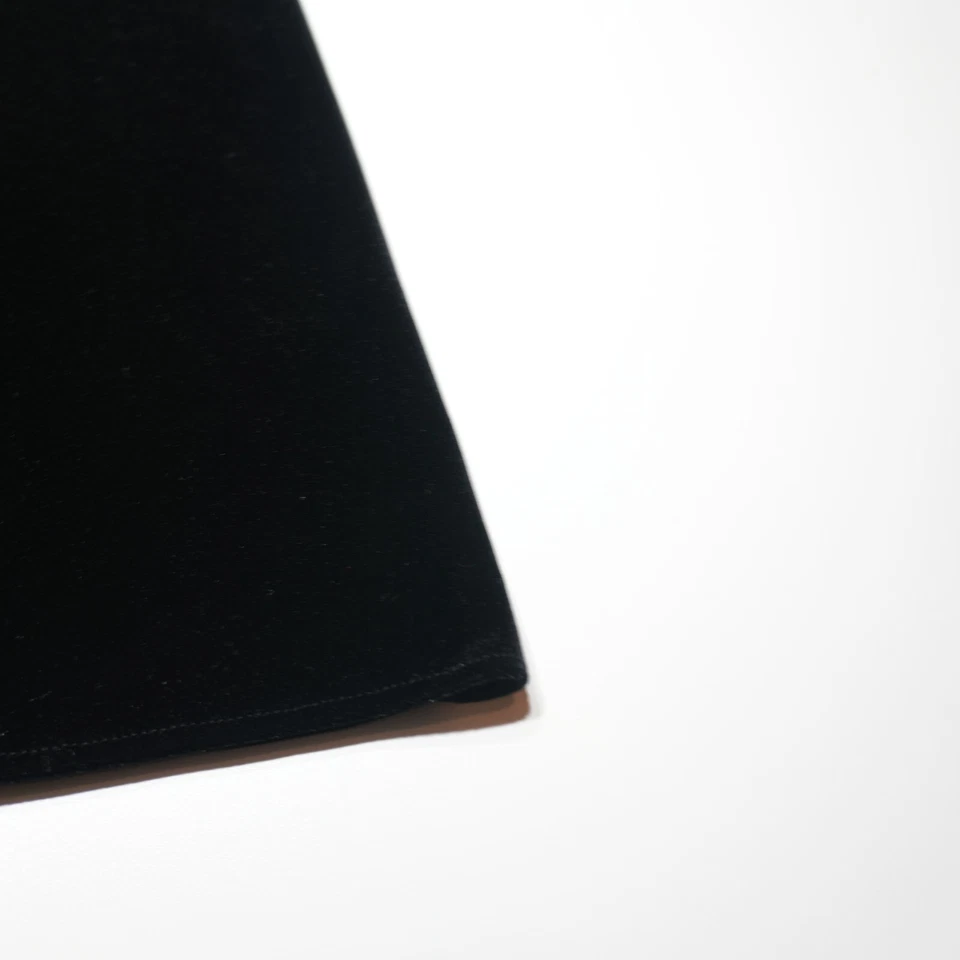 New York & Company Stretch Dress XL Formal Party Velvet Black Draped Fit & Flare - Image 3 of 4