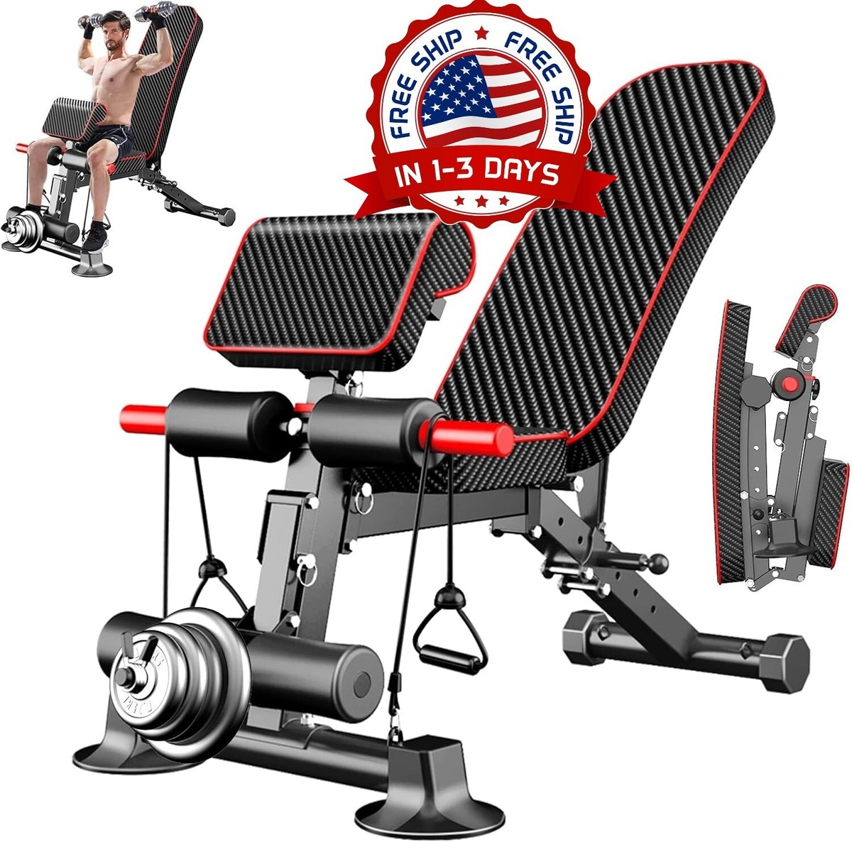 Amazon Banco Ajustable Para Gimnasio RELIFE REBUILD YOUR LIFE