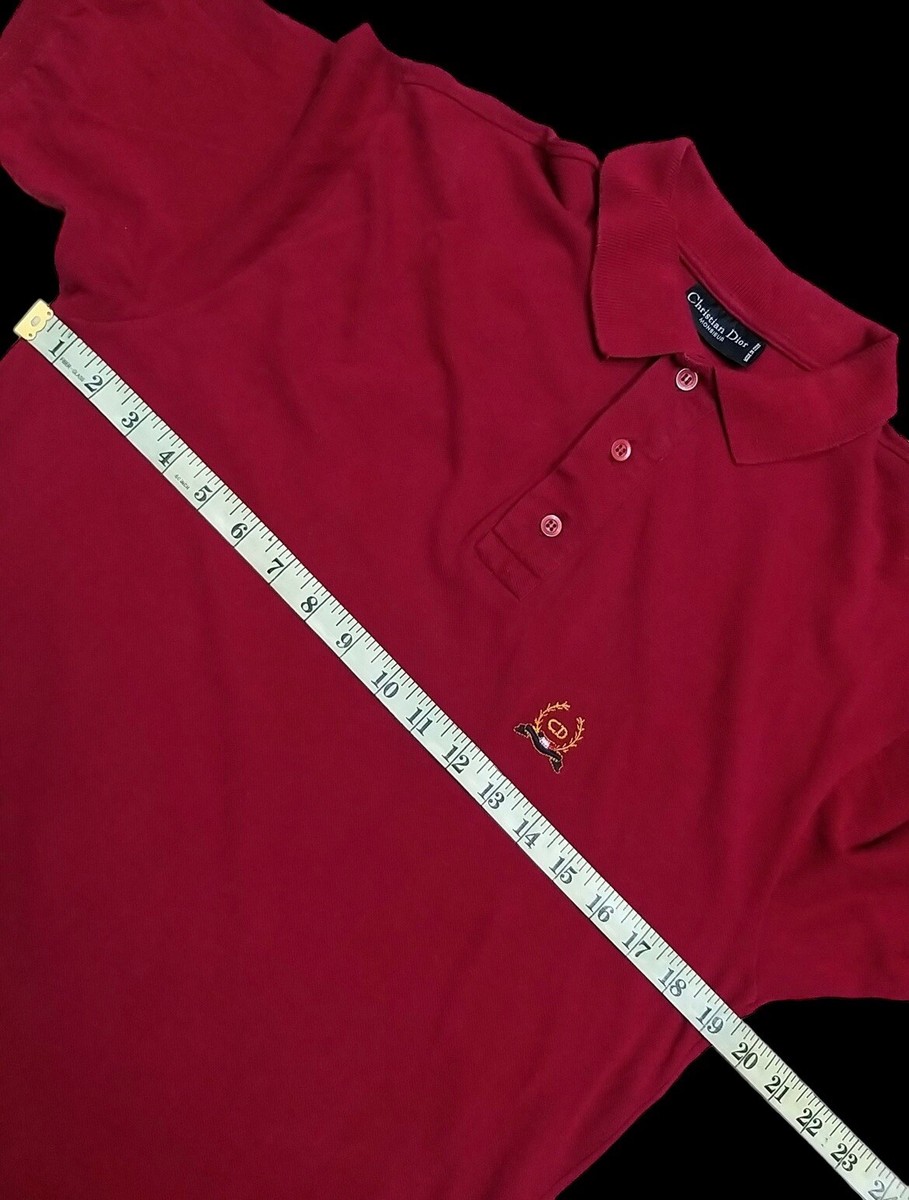 VINTAGE CHRISTIAN DIOR MONSIEUR POLO SHIRT/size M(19.5”/27 VINTAGE CHRISTIAN DIOR MONSIEUR POLO SHIRT/size M(19.5”/27