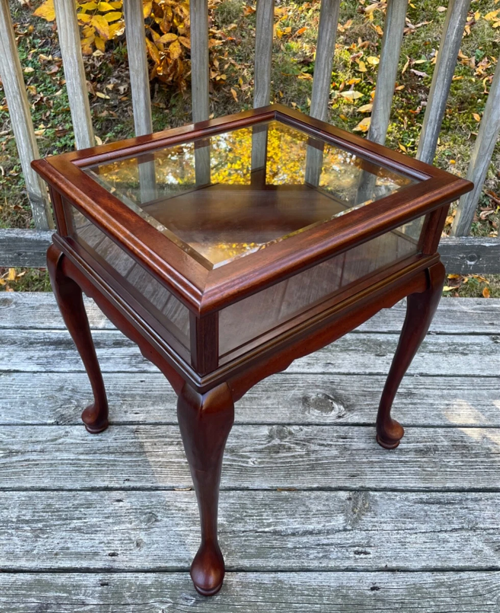 End table curio cabinet deals