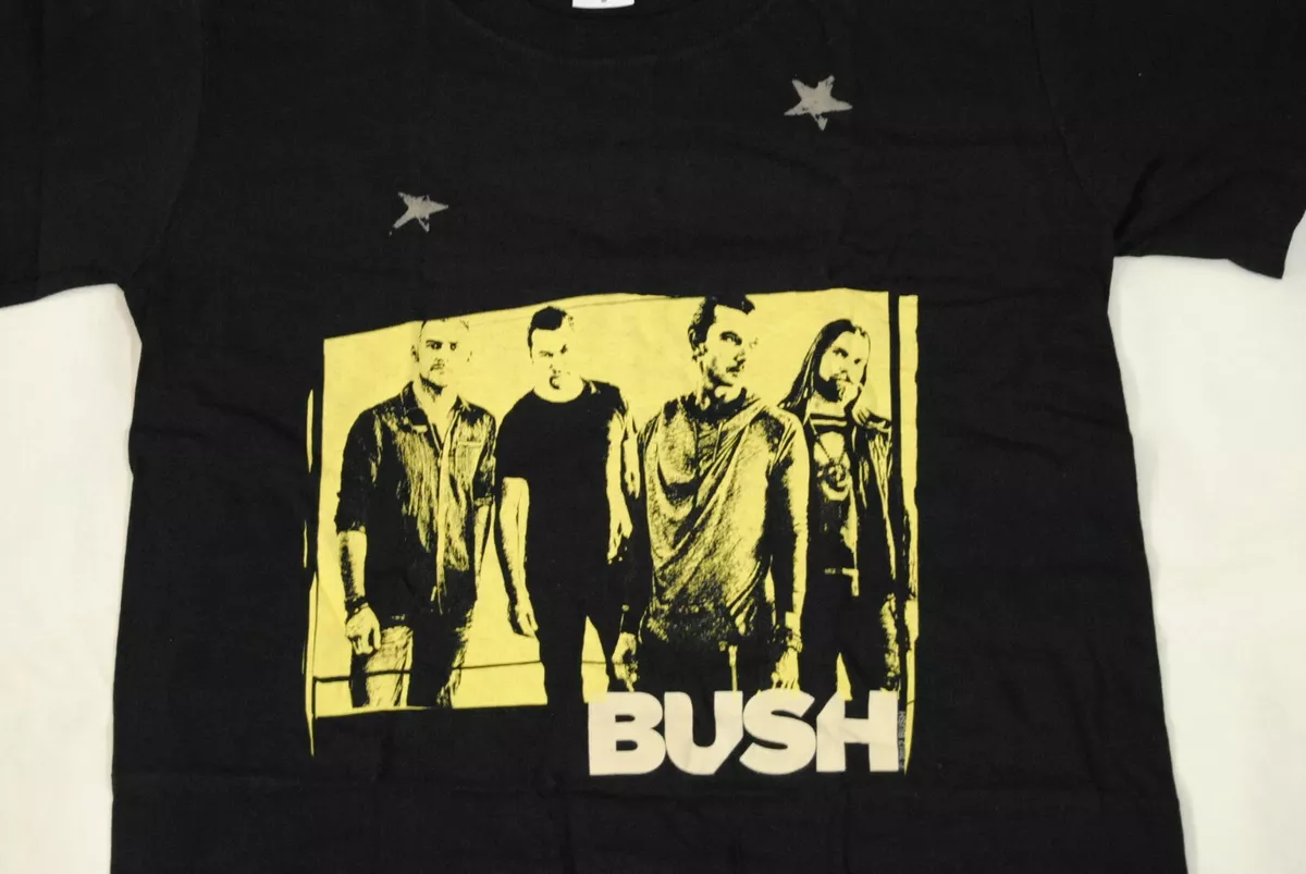BUSH GROUP PHOTO T SHIRT NEW OFFICIAL BAND GAVIN ROSSDALE RAZORBLADE SUITCASE