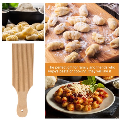 Wood Pasta Board Pasta Board Butter Paddles Wooden Roller Board - Picture 9 of 12