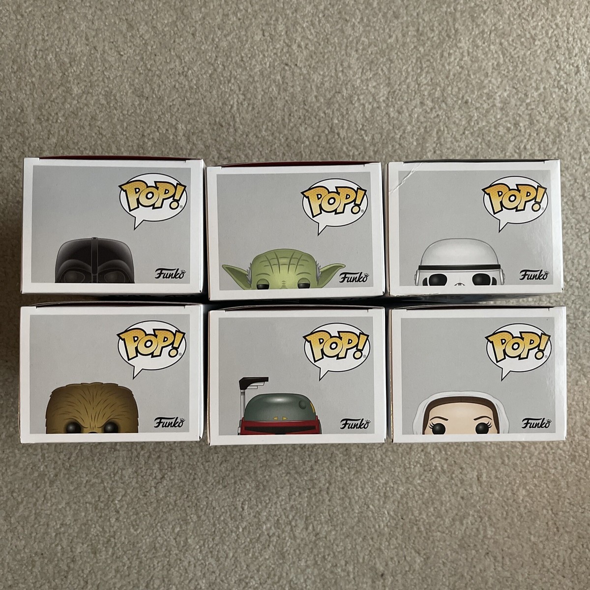Funko Pop! Star Wars Celebration 2019 Blue Chrome Full Set