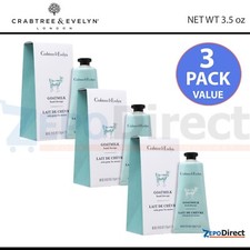 Crabtree Evelyn Goatmilk Hand Therapy Cream Lotion 3.5 oz, 3-PACK