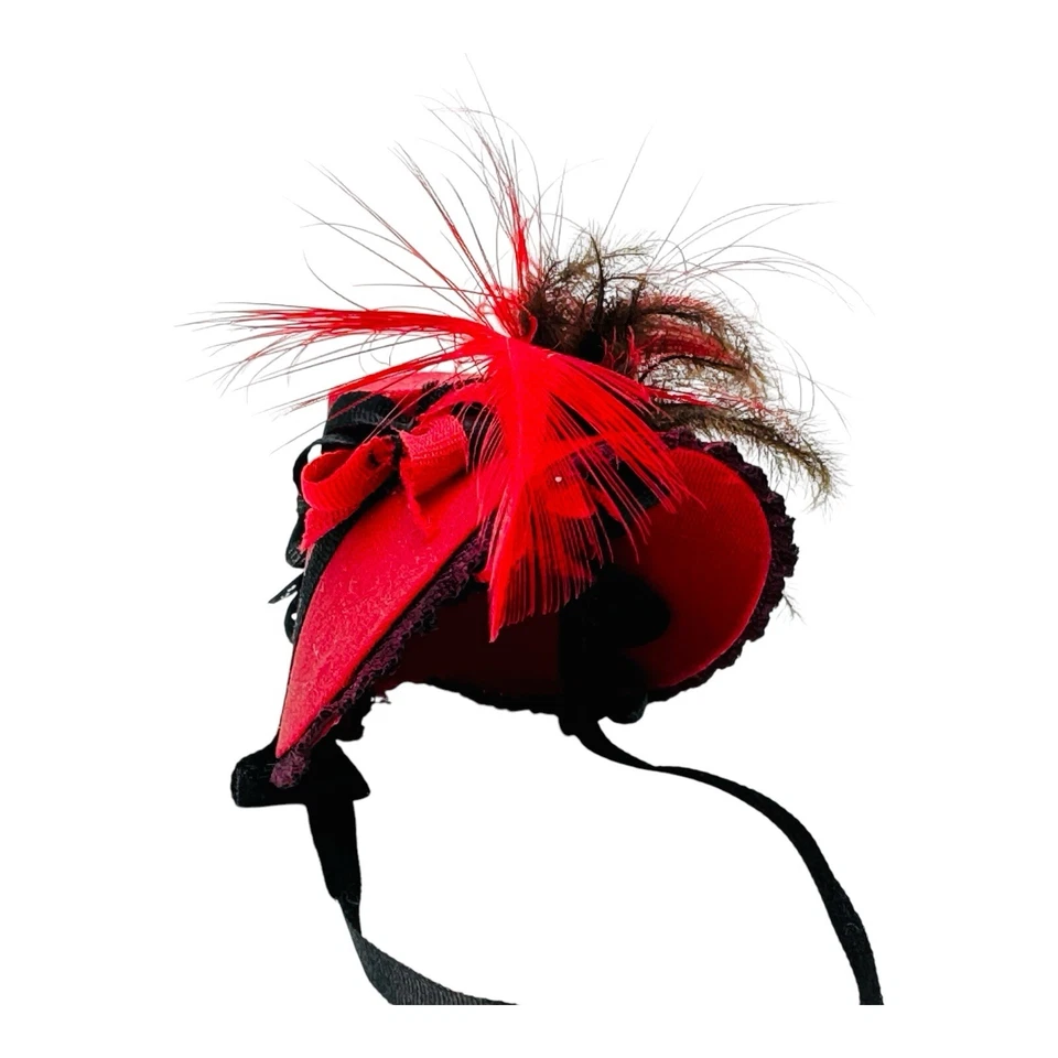 Sombrero victoriano artesanal miniatura para casa de muñecas gorro y paraguas de The Summerlots Foto 4 de 4